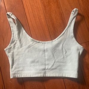 brandy Melville light blue small crop top